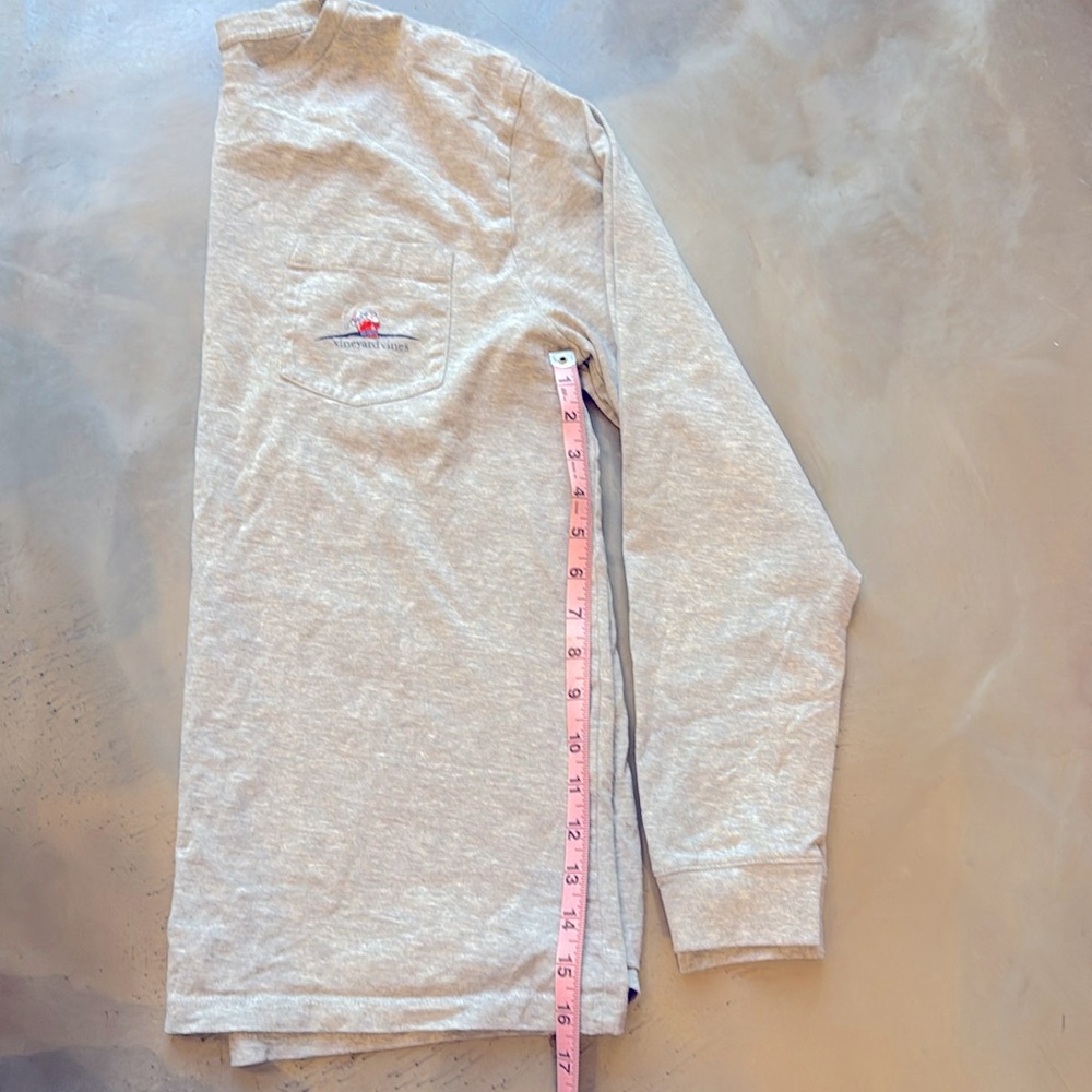 Vineyard Vines “Merry Chipmas” Long Pocket Sleeve T-shirt, S